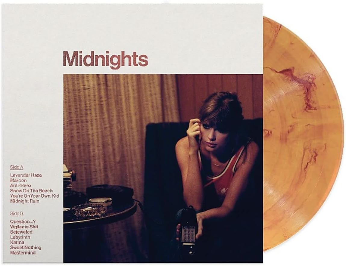 Taylor Swift - Midnights : Blood Moon Edition - LP - Gatefold Blood Moon Marbled Vinyl