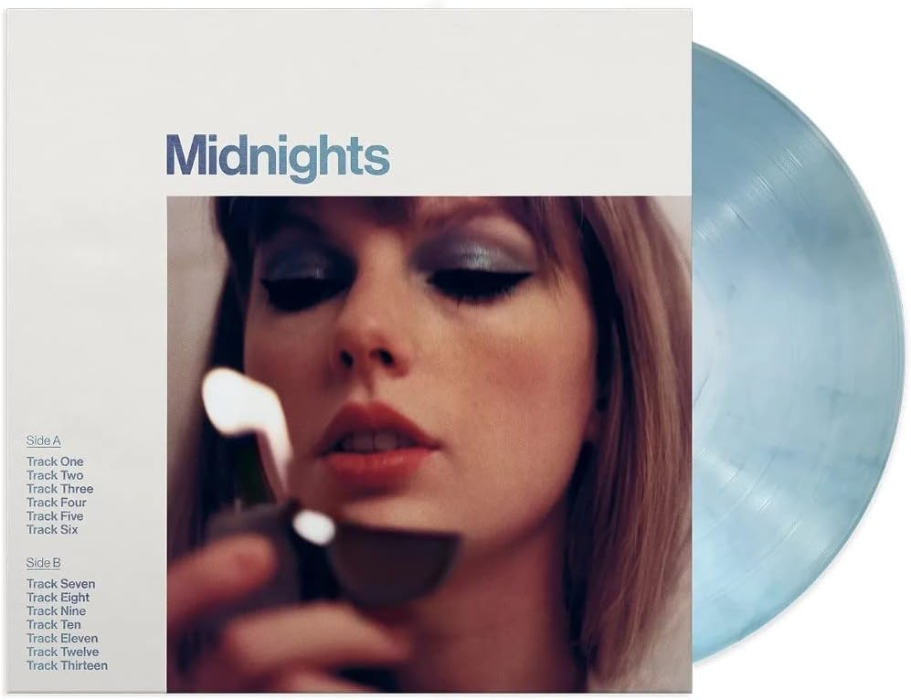 Taylor Swift - Midnights : Moonstone Blue Edition - LP - Gatefold Moonstone Blue Marbled Vinyl