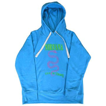 Nirvana Unisex Pullover Hoodie: Serve The Servants Neon (Blue)