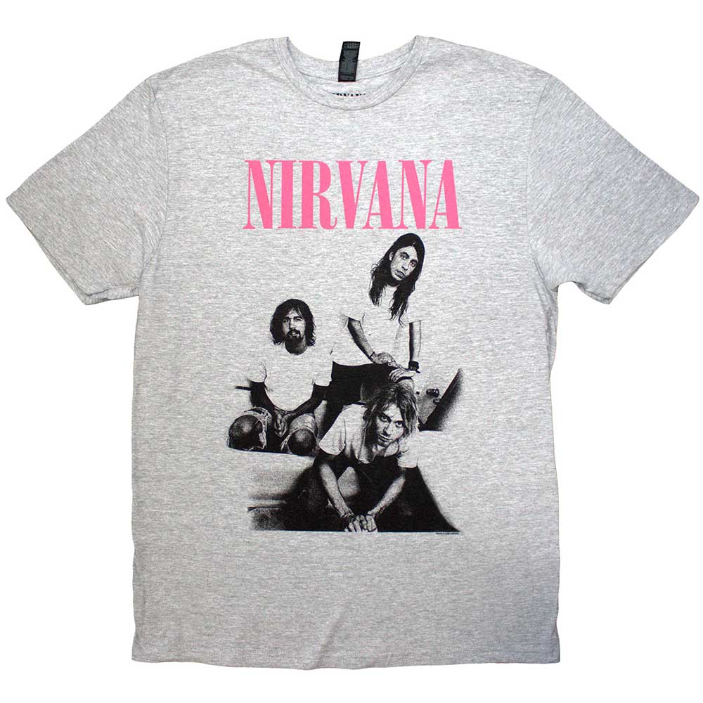 Nirvana Unisex T-Shirt: Bathroom Photo (Grey)