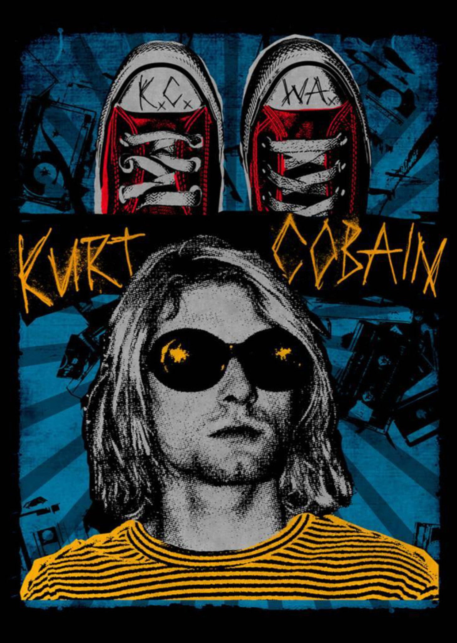 Nirvana - Kurt is Blue - A4 Mini Print/Poster