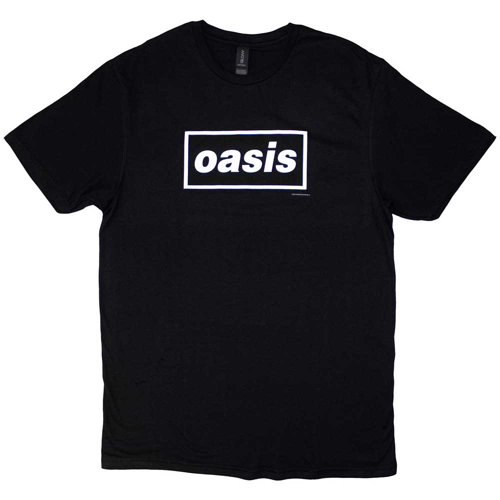 Oasis Unisex T-Shirt: Decca Logo (Black)