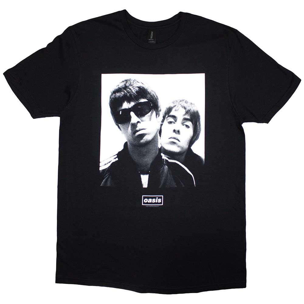 Oasis Unisex T-Shirt: Noel & Liam Square Photo (Black)