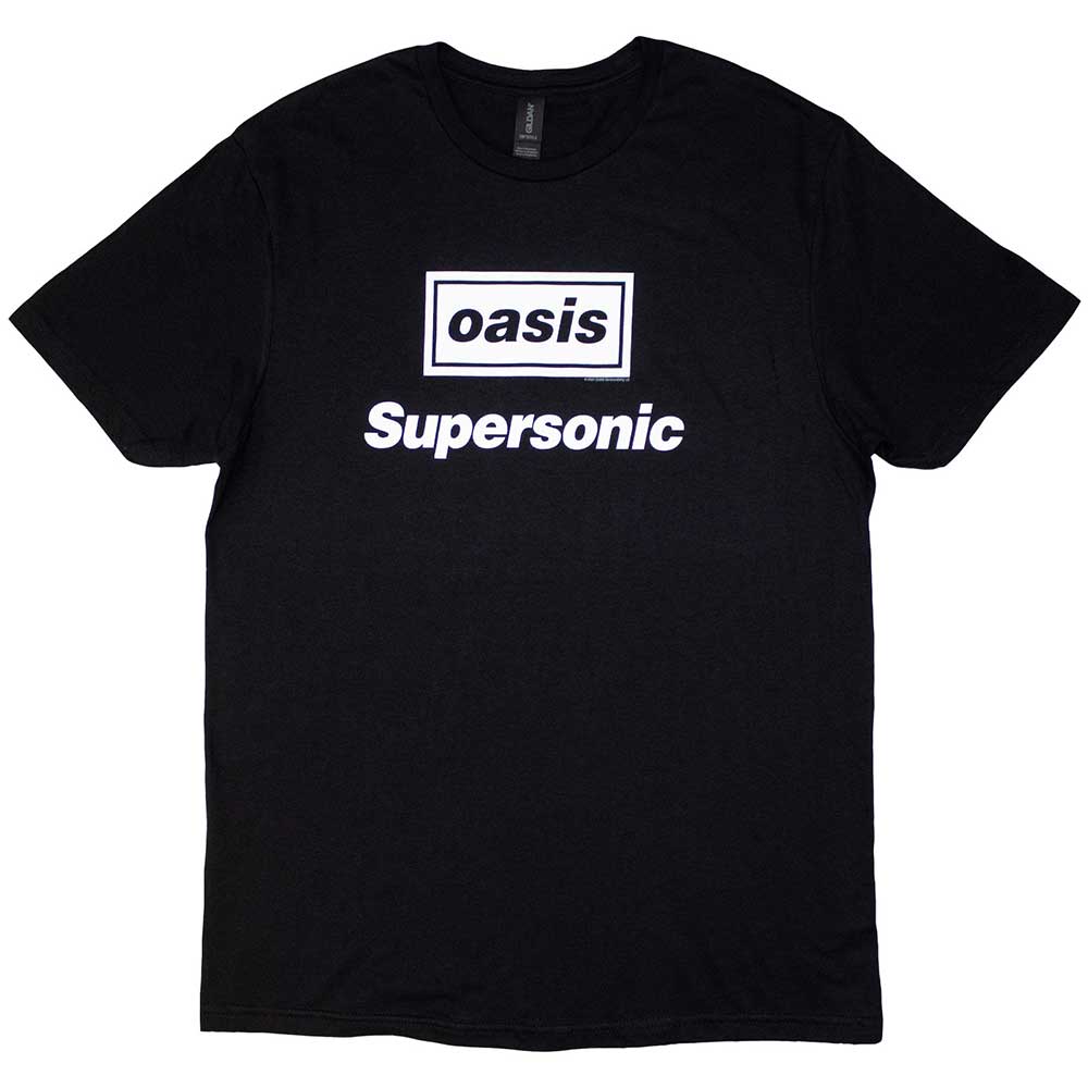 Oasis Unisex T-Shirt: Supersonic Title (Black)