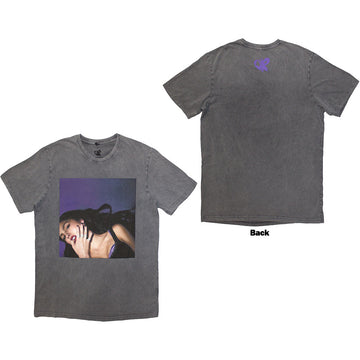 Olivia Rodrigo Unisex T-Shirt: Guts Album Cover (Grey Wash) (Back Print & Wash Collection)