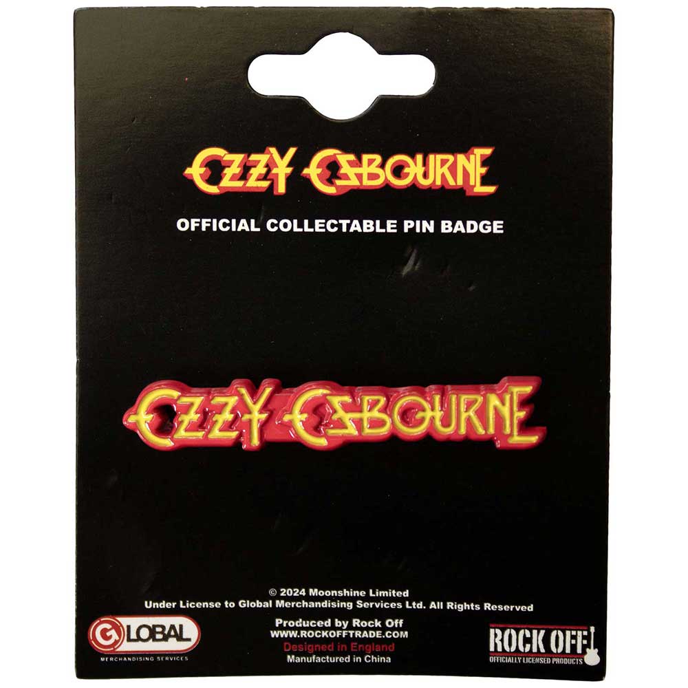 Ozzy Osbourne Pin Badge: Logo