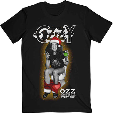 Ozzy Osbourne Unisex T-Shirt: Ozz Bless Us All (Black)