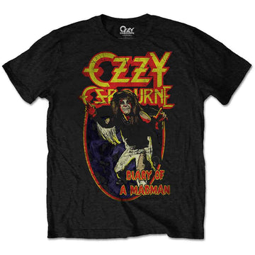 Ozzy Osbourne Unisex T-Shirt: Diary of a Mad Man (Black)