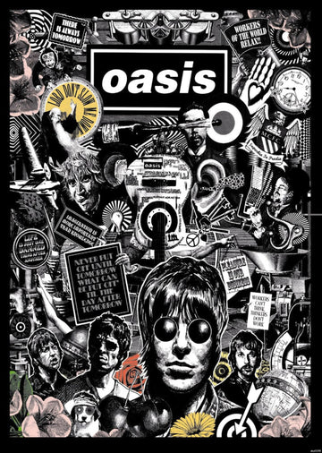 Oasis - Collage - A4 Mini Print/Poster