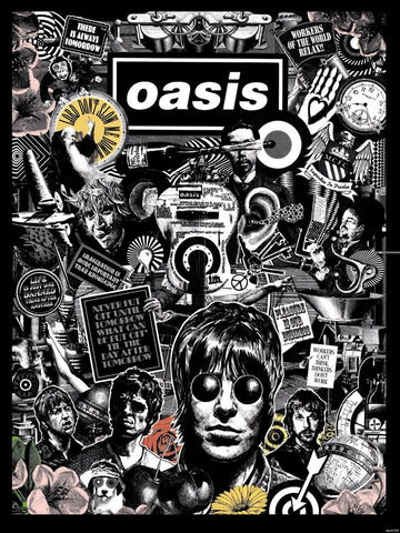 Oasis - Collage - A4 Mini Print/Poster