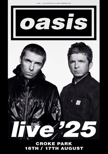 Oasis - Dublin 2025 - Mini Poster