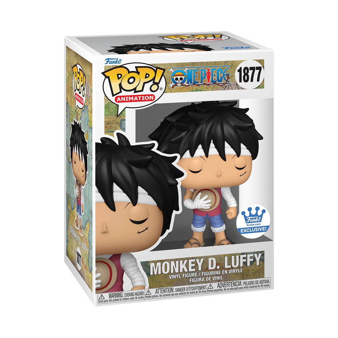 One Piece - Monkey D. Luffy (Memorial) - Funko Exclusive Pop! Animation (1877) (With Hard Protector)