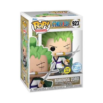 One Piece - Roronoa Zoro (with Swords) - Glow in the Dark Funko Exclusive Pop! Animation (923)