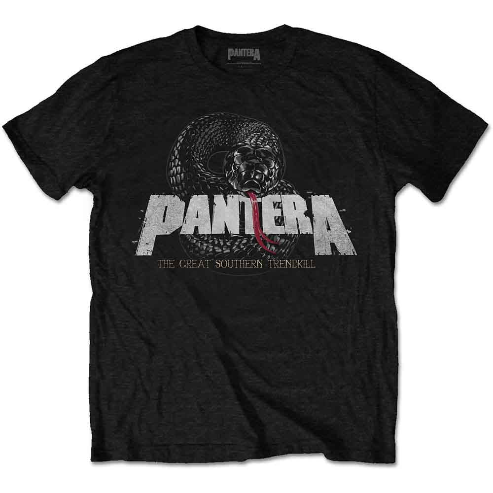 Pantera Unisex T-Shirt: Snake Logo - Black