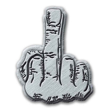 Generic Pin Badge: Finger (Die-Cast Relief)