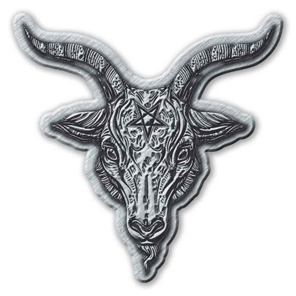 Generic Pin Badge: Baphomet (Die-Cast Relief)