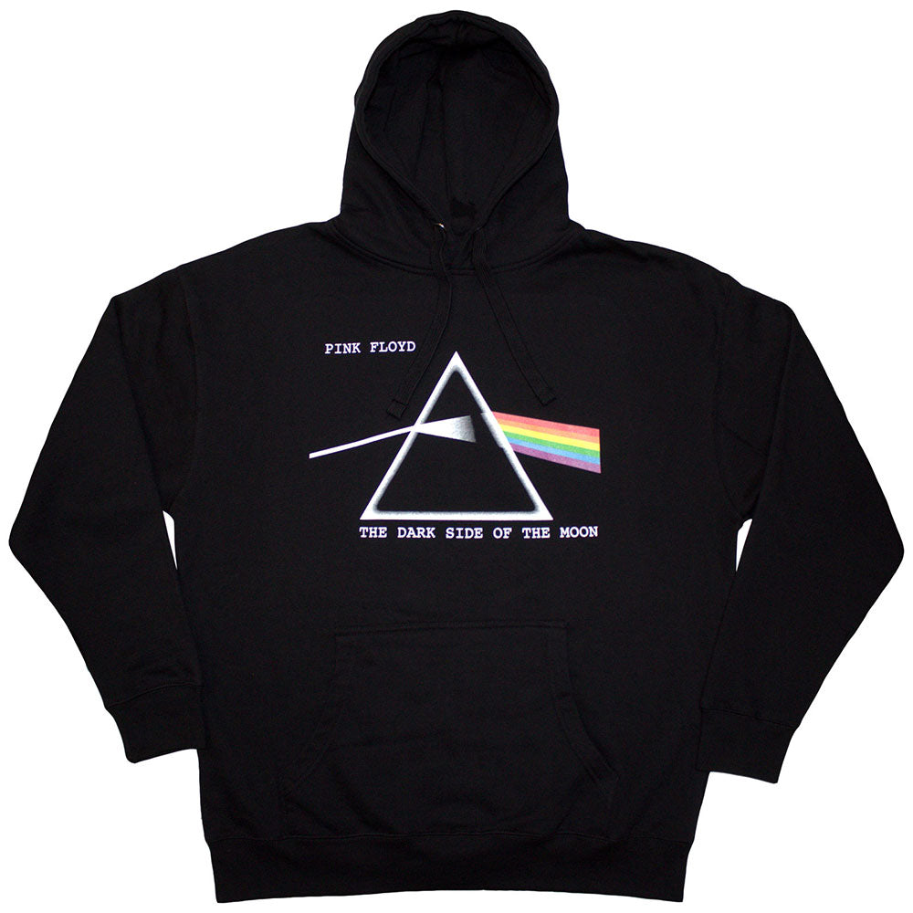 Pink Floyd Unisex Pullover Hoodie: Dark Side of the Moon Courier (Black)
