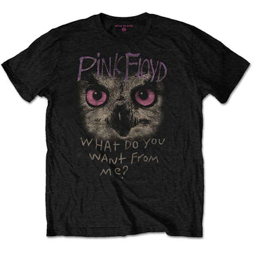 Pink Floyd Unisex T-Shirt: Owl - WDYWFM? (Black)