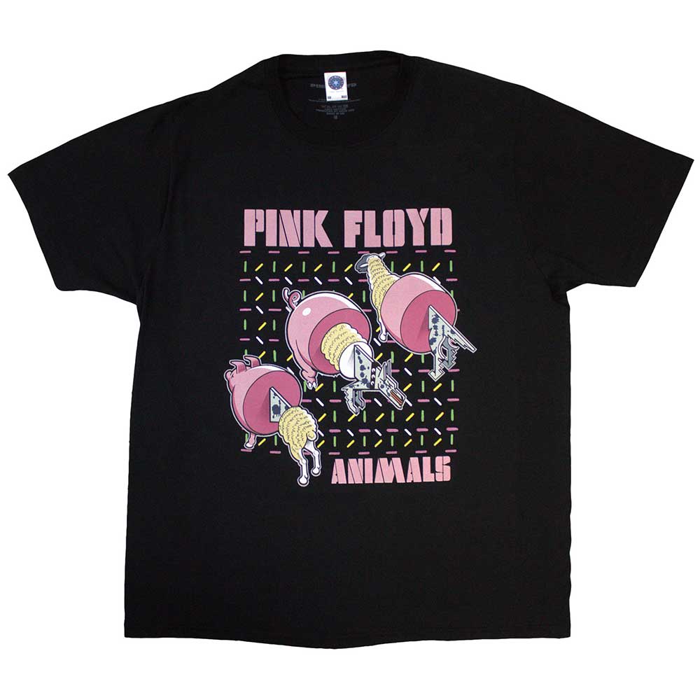 Pink Floyd Unisex T-Shirt: Pig, Wolf, Sheep (Black)
