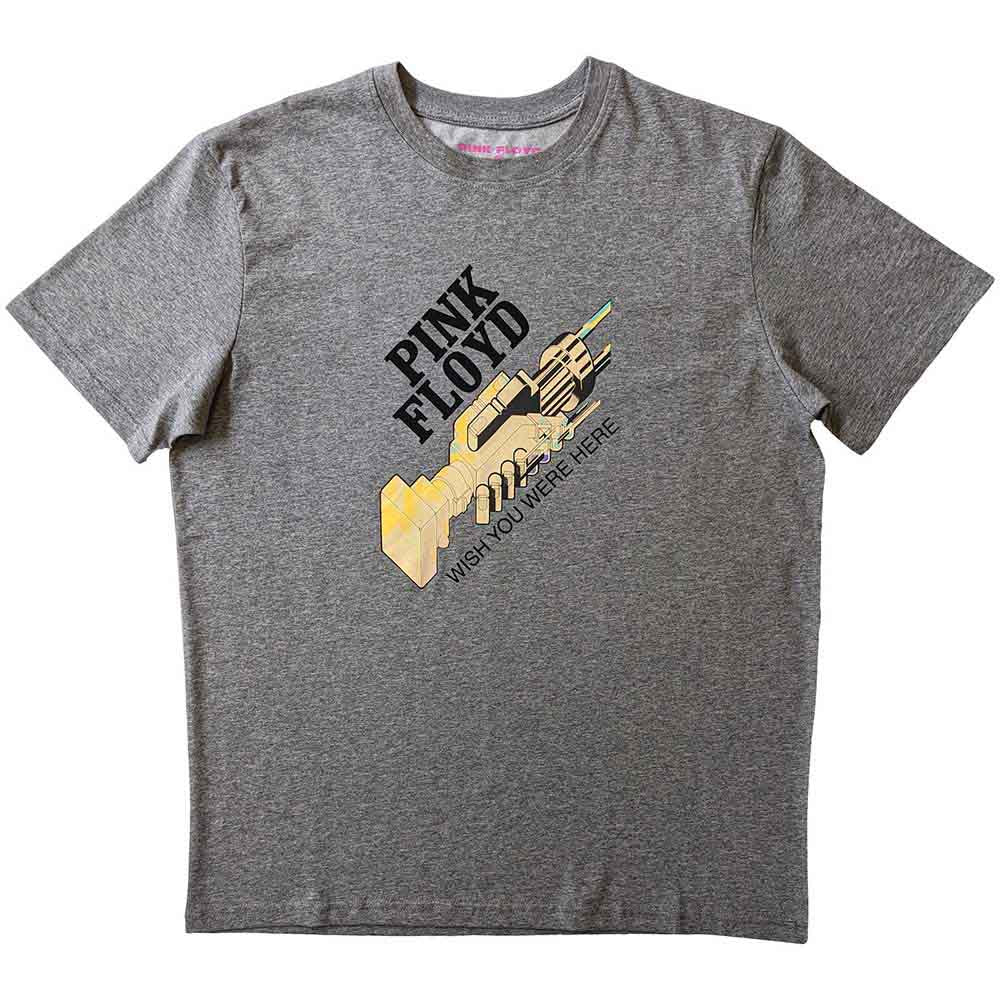 Pink Floyd Unisex T-Shirt: WYWH Robot Shake (Grey)