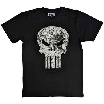 Marvel Comics Unisex T-Shirt: Punisher Distressed Logo (Black)