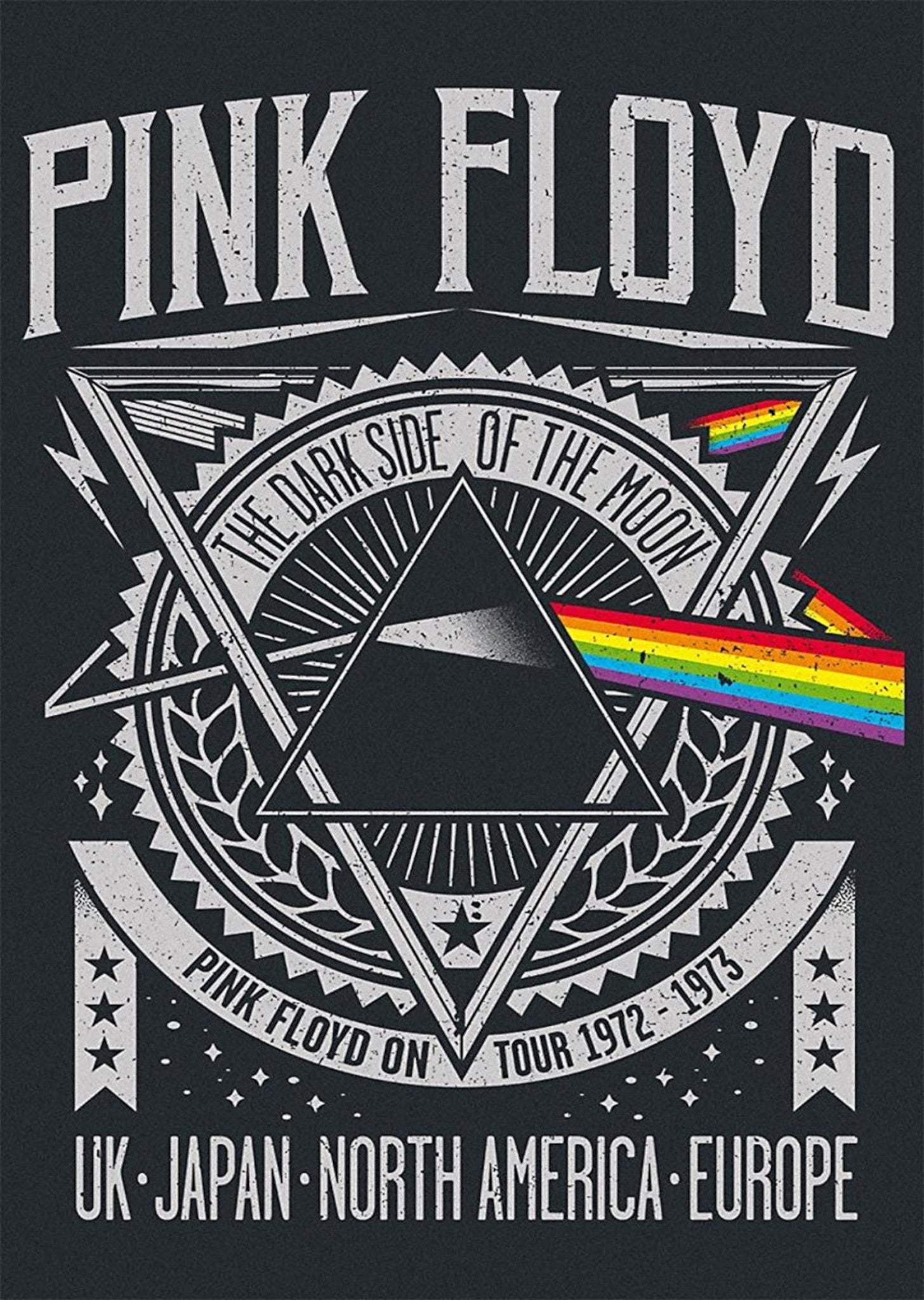 Pink Floyd - Dark Side of the Moon Tour 1972 -73 - A4 Mini Print/Poster