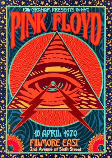 Pink Floyd - Fillmore East 1970 - A4 Mini Print/Poster
