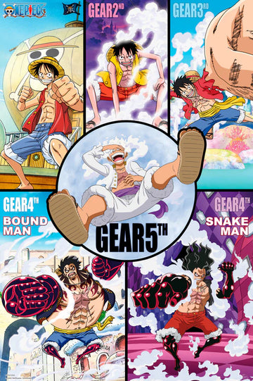 One Piece - Gears History - Maxi Poster