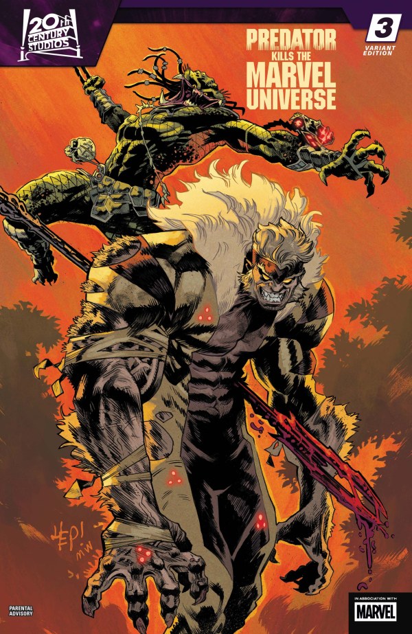 Marvel - Predator Kills the Marvel Universe #3 - Scott Hepburn Hunting the Hunters Variant
