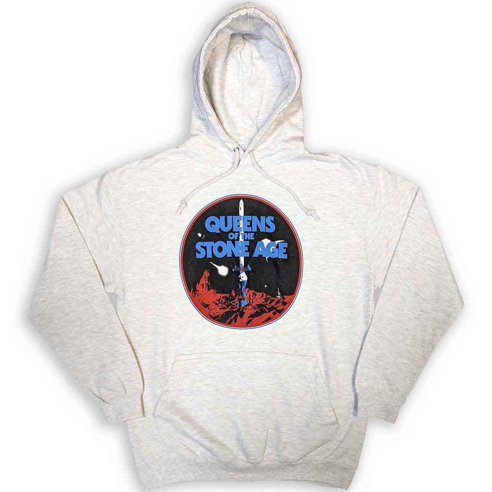 Queens Of The Stone Age Unisex Pullover Hoodie: Branca Sword (Grey)