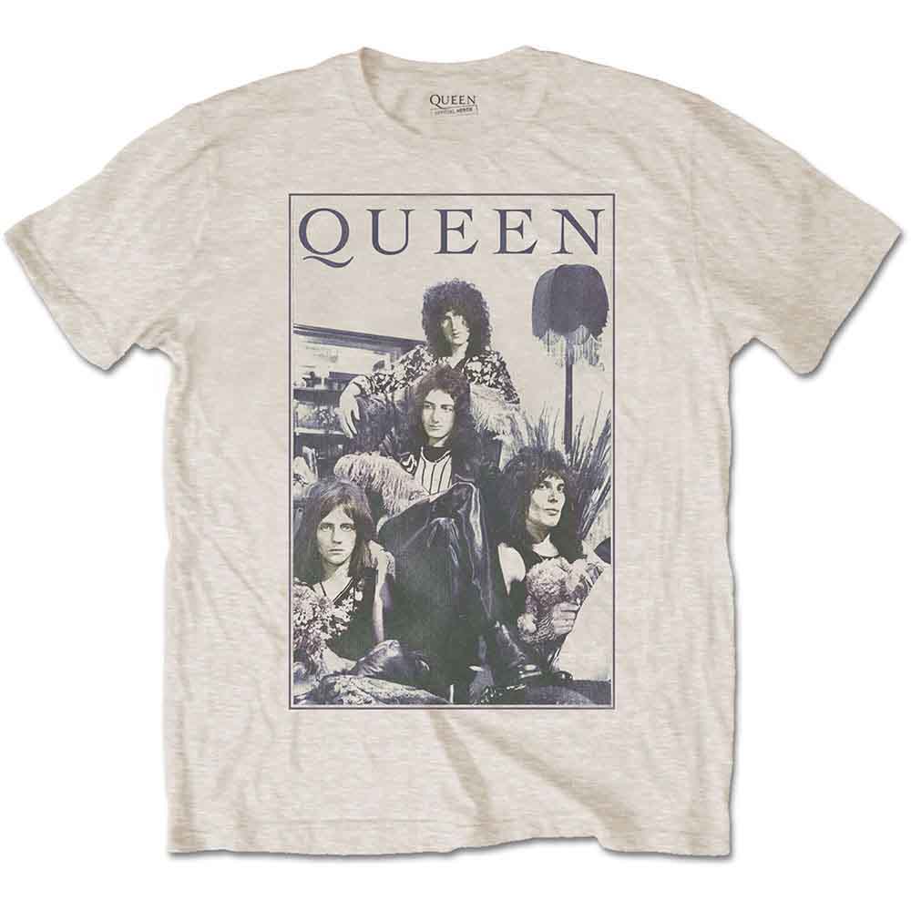 Queen Unisex T-Shirt: Vintage Frame (Sand)