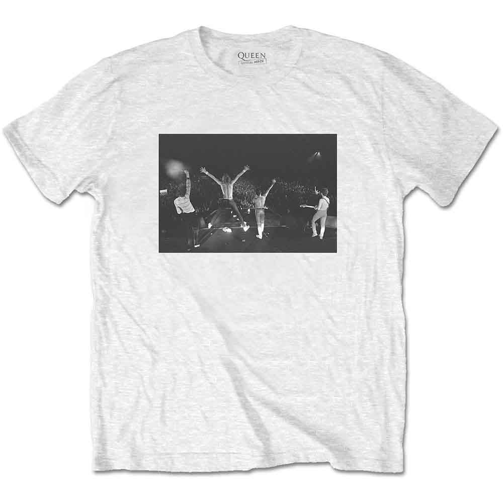 Queen Unisex T-Shirt: Crowd Shot (White)
