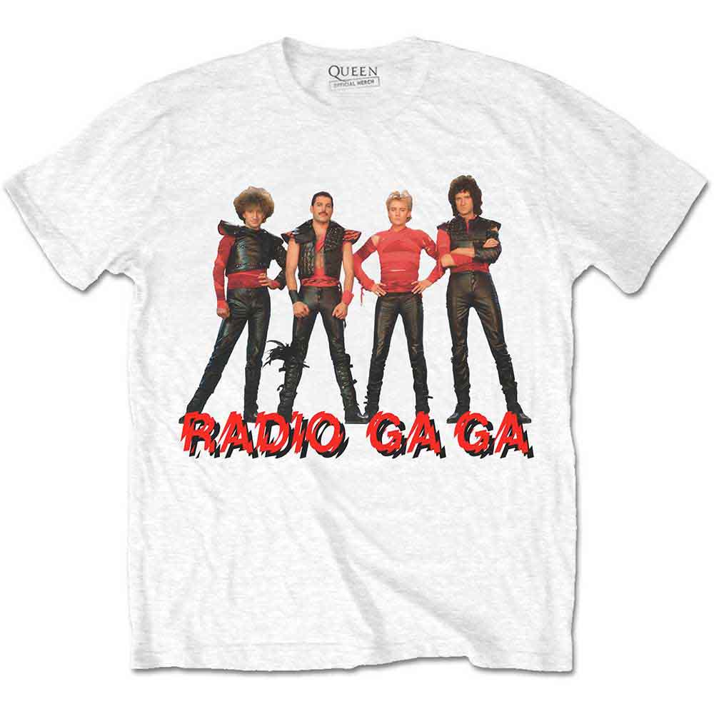 Queen Unisex T-Shirt: Radio Ga Ga (White)