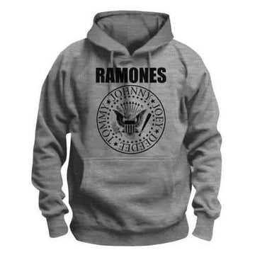 Ramones Unisex Pullover Hoodie: Presidential Seal (Grey)