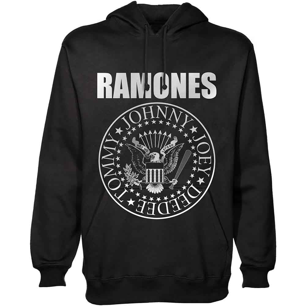 Ramones Unisex Pullover Hoodie: Presidential Seal (Black)