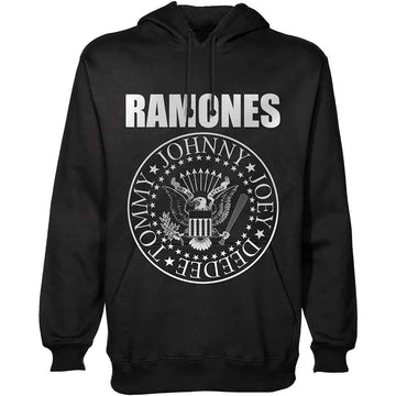 Ramones Unisex Pullover Hoodie: Presidential Seal (Black)