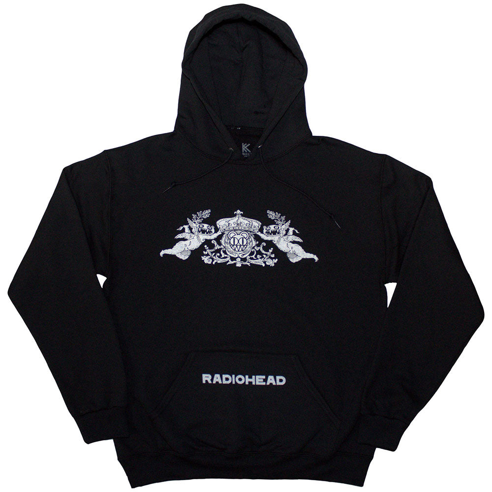 Radiohead Unisex Pullover Hoodie: Bearhead Crest (Black)