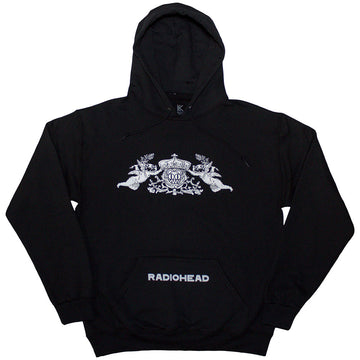 Radiohead Unisex Pullover Hoodie: Bearhead Crest (Black)