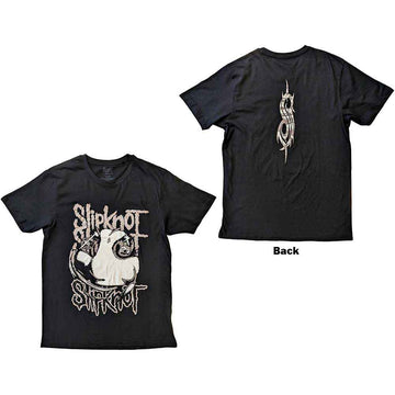 Slipknot Unisex T-Shirt: Maggot (Black) (Back Print)