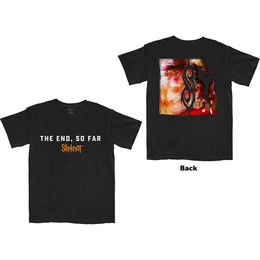 Slipknot Unisex T-Shirt: The End, So Far Album Cover (Black) (Back Print)