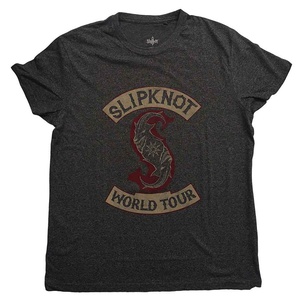 Slipknot Unisex Vintage T-Shirt: Patched-Up - Brindle