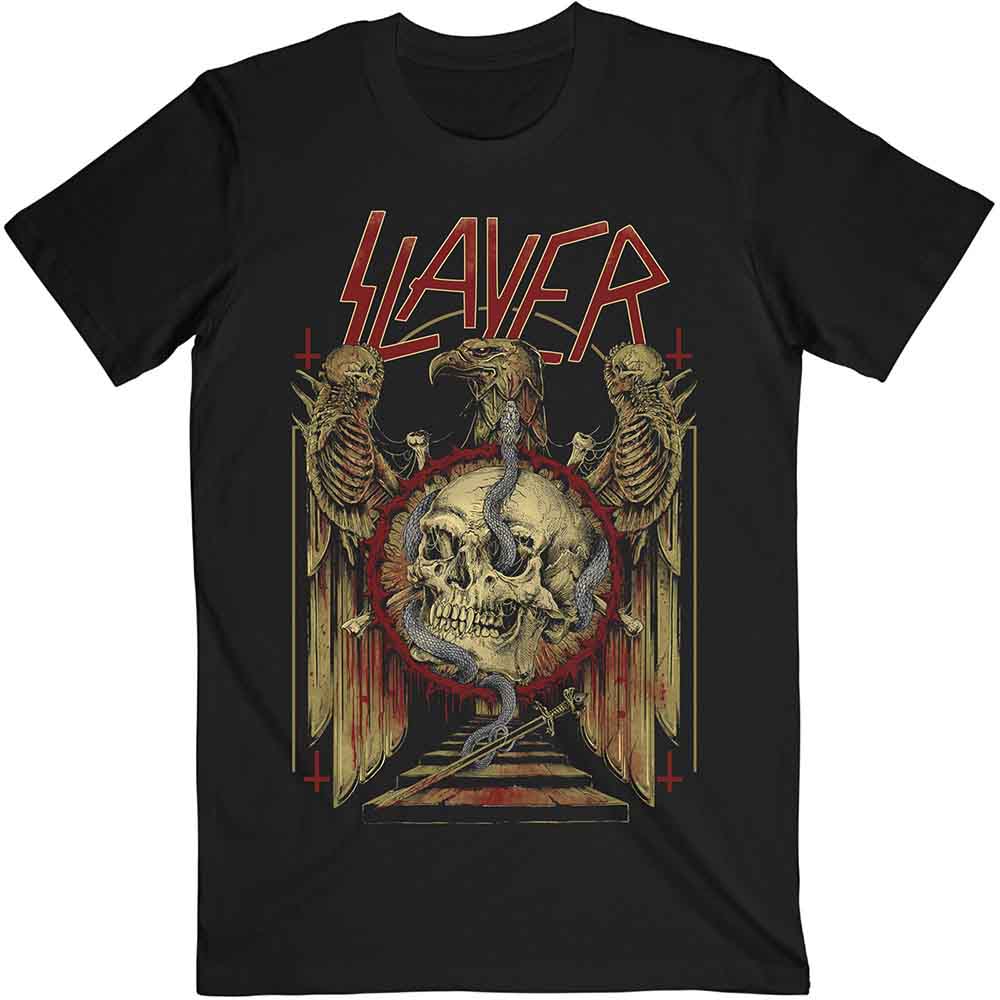 Slayer Unisex T-Shirt: Eagle & Serpent - Black