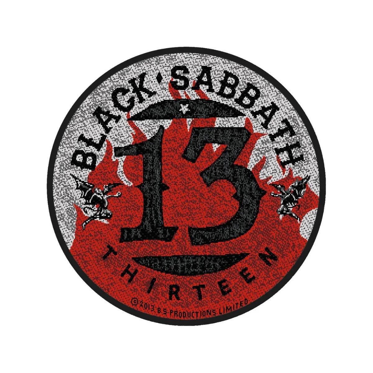Black Sabbath - 13 Flame - Circular Patch