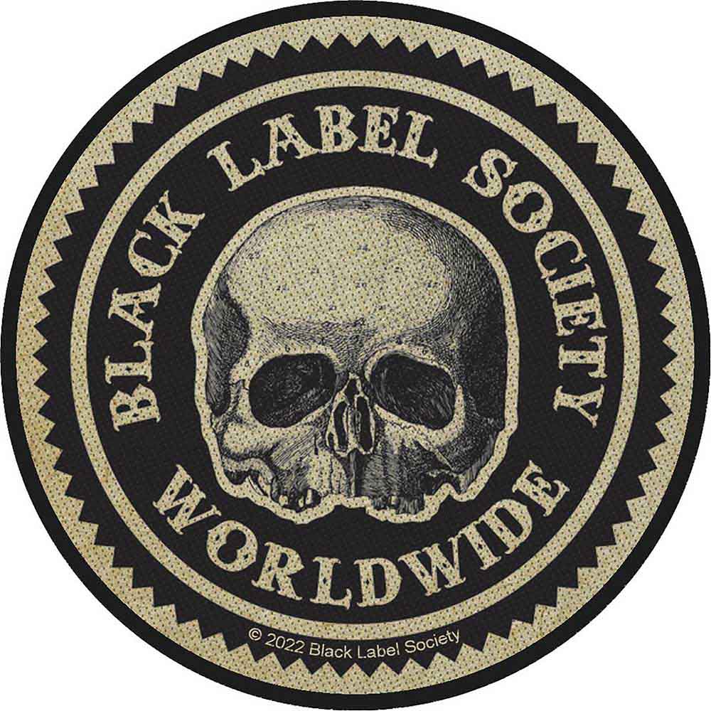 Black Label Society Circular Standard Patch: Worldwide