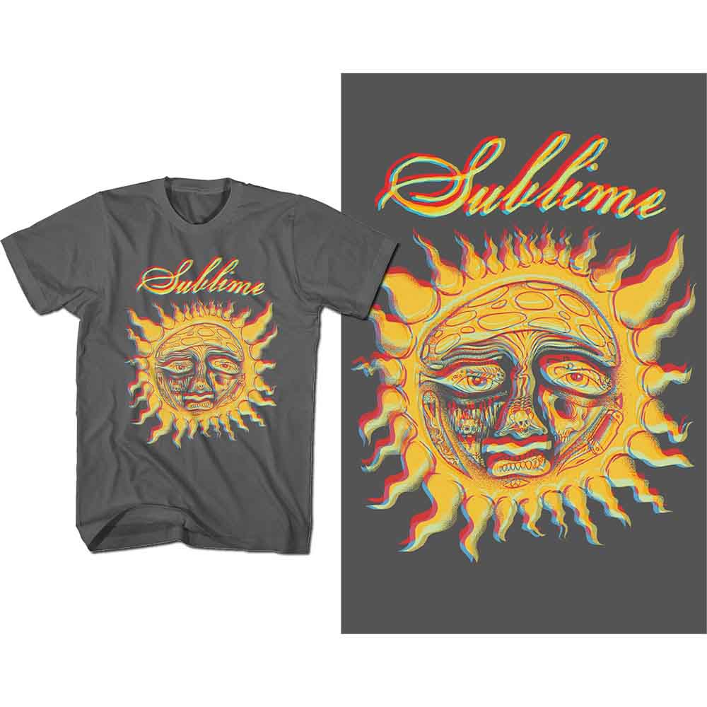 Sublime Unisex T-Shirt: Yellow Sun (Charcoal Grey)