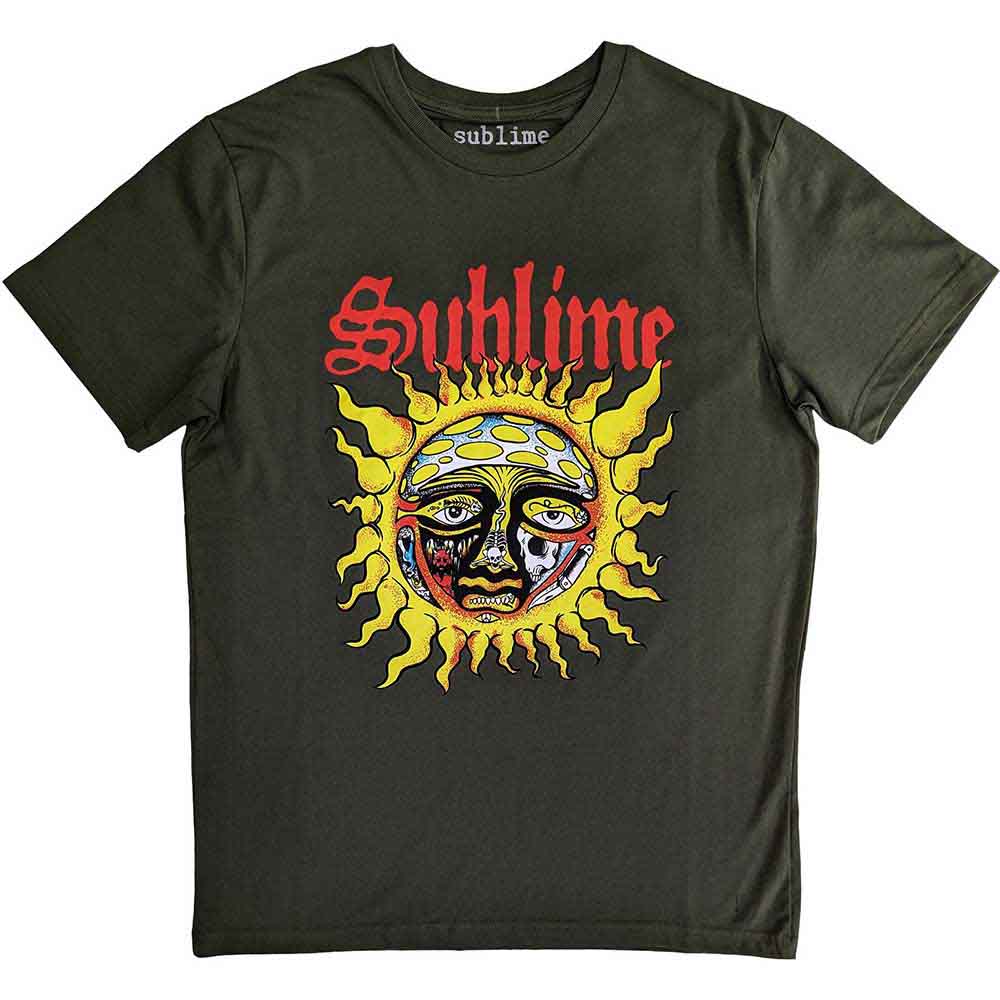 Sublime Unisex T-Shirt: Yellow Sun (Green)