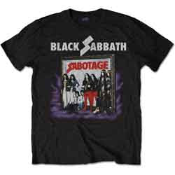 Black Sabbath Unisex T-Shirt: Sabotage Vintage (Black)