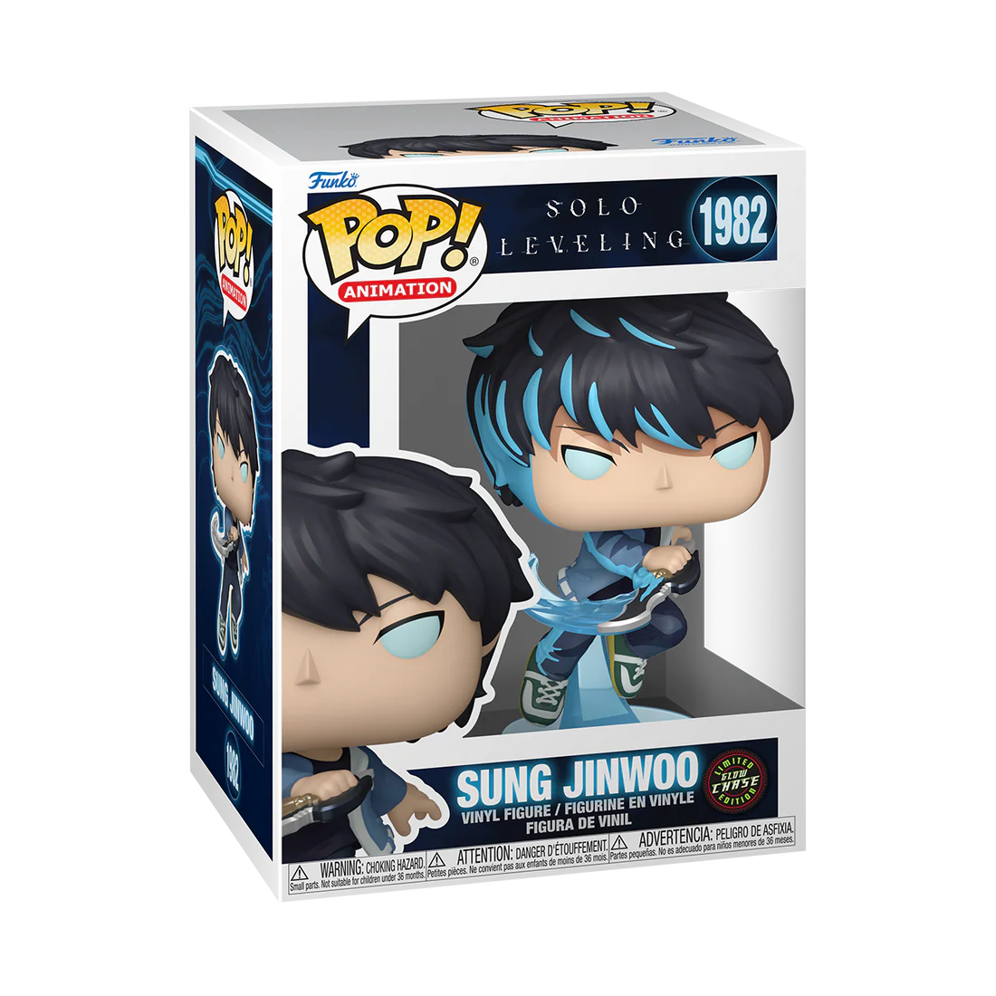 Solo Leveling - Sung Jinwoo - Chase Edition Glow in the Dark Funko Pop! Animation (1982)