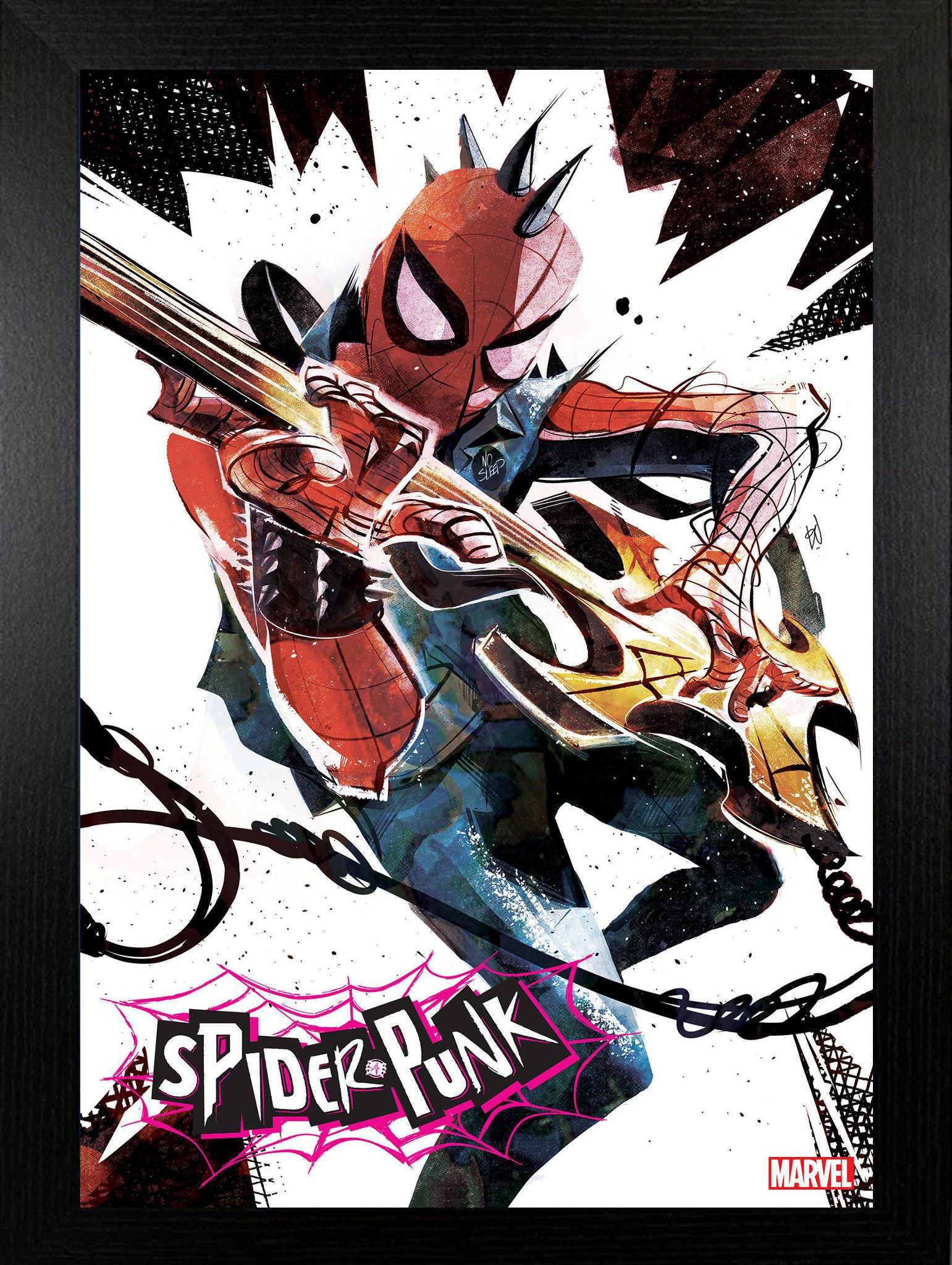 Spider-Punk - A3 Framed Poster