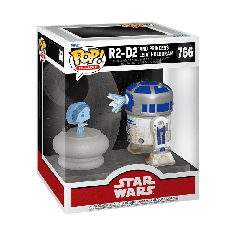 Star Wars - R2-D2 And Princess Leia Hologram - Funko Pop! Deluxe (766)
